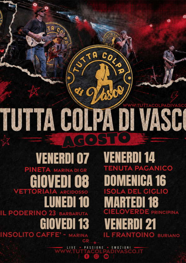 Appuntamenti Agosto – Tour 2026